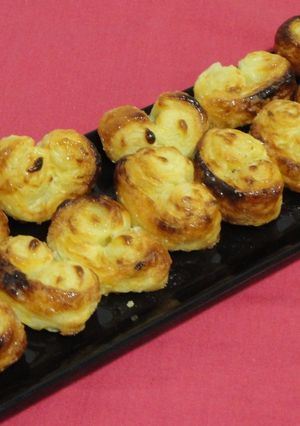 Una foto de Palmeritas rellenas de natillas (Vídeo)