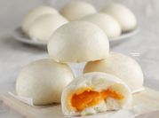 A picture of steamed bao bun