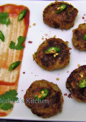 A picture of Potato Cabbage Tikki.