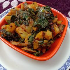 Aloo Palak Sabji A picture of Aloo Palak Sabji.