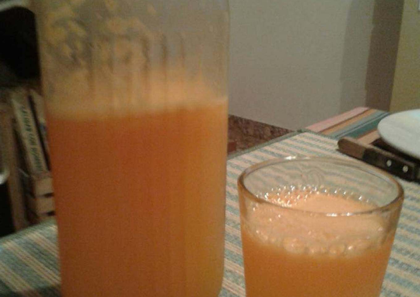 Jugo para acompañar una comida