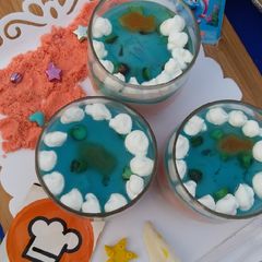 A picture of Aquarium dessert(Trifle).