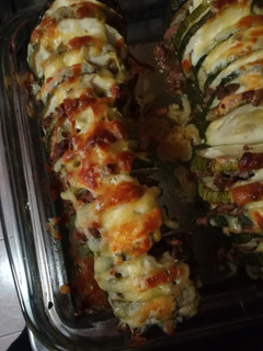 Una foto de "Zapallo Italiano relleno en Rodajas"😋