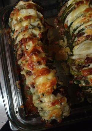 Una foto de "Zapallo Italiano relleno en Rodajas"😋