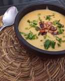 Crema de Porotos con Sancks de zapallo