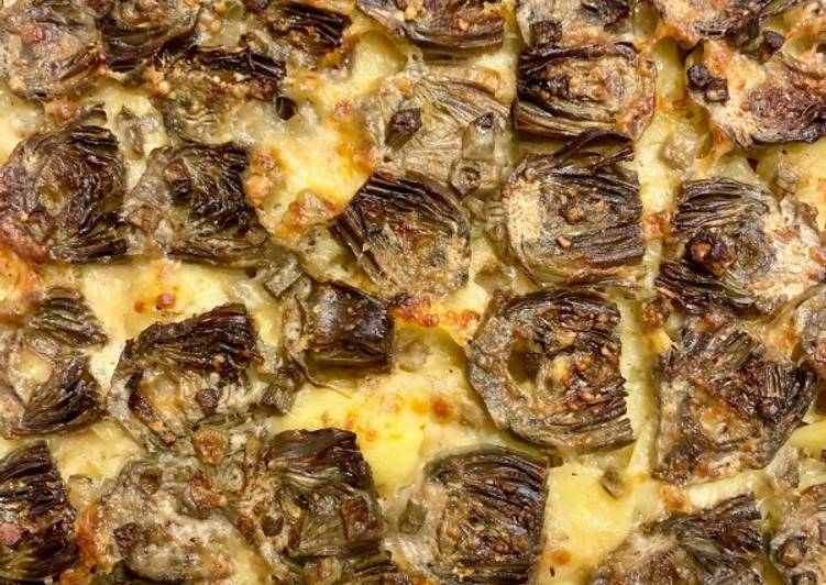 Patate e carciofi al forno