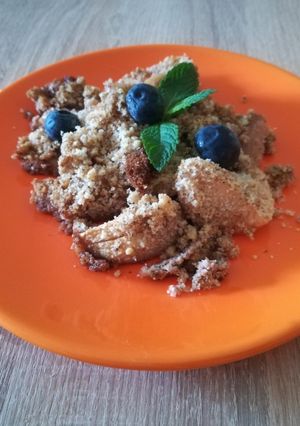 Sült alma dióval recept fotója