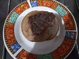 Volcán de avena y chocolate 🍮🍫
