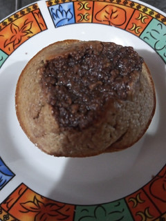 Una foto de Volcán de avena y chocolate 🍮🍫