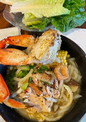 Hình của món Bánh canh cua thịt gà.