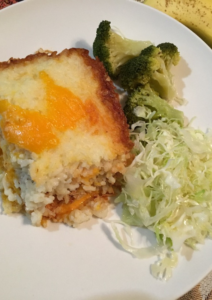Una foto de Pastelón de Arroz y Pollo