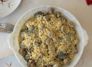 Una foto de Malfatti de Espinaca con Salsa de Champiñones