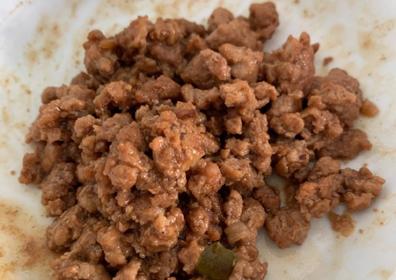 Daging cincang masak kecap