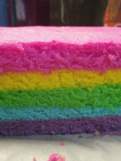 Foto resep Rainbow cake kukus