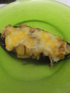 Una foto de Berenjena rellena de manzana
