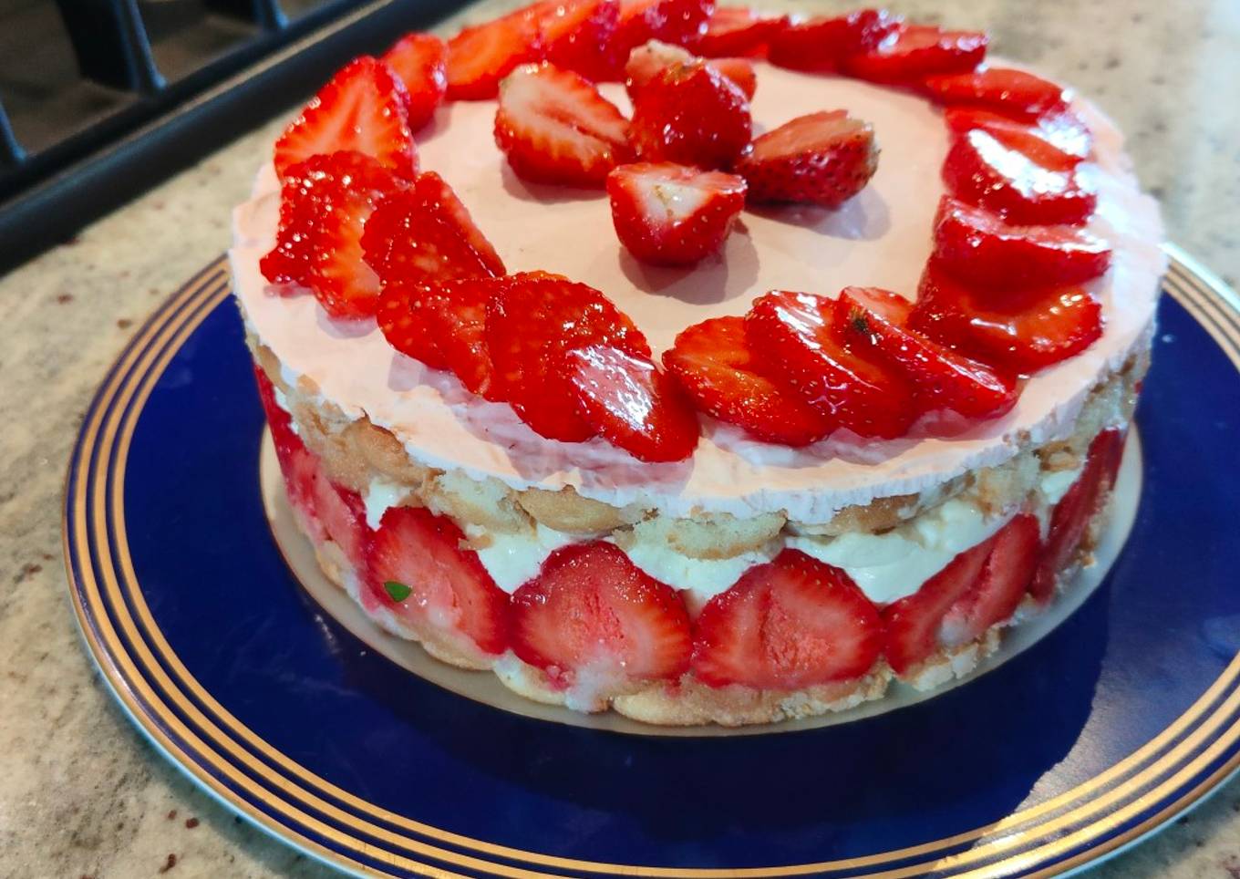 Fraisier au mascarpone