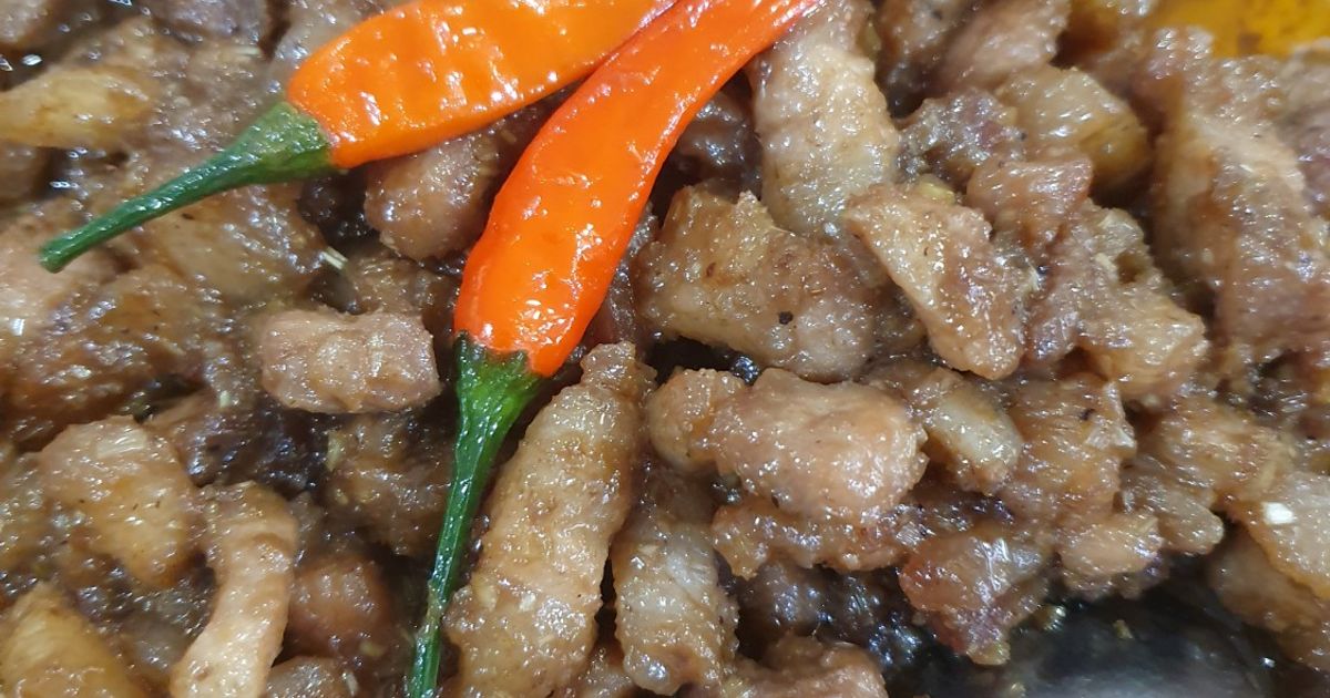 Cách Làm Món Ba Rọi Xào Mắm Ruốc của Trang Nguyen - Cookpad