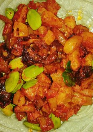 Foto resep Sambal goreng kentang hati ampela petai