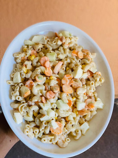 A picture of Macaroni salad.
