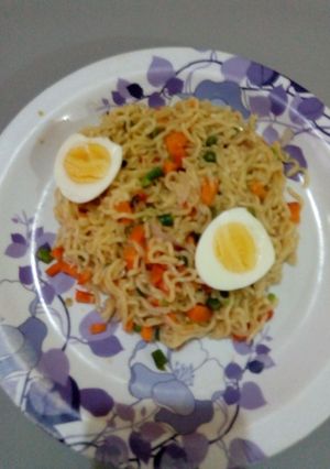 A picture of Veggie indomie.
