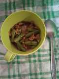 Buncis dan ayam cincang masak kecap for baby