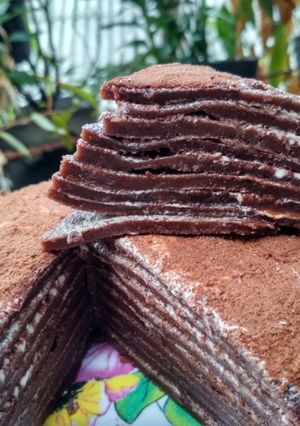Foto resep Choco Milo Mille Crepes