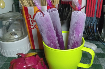 Cara Gampang Membuat Es lilin buah naga Anti Gagal