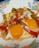 Huevos estrellados picantones