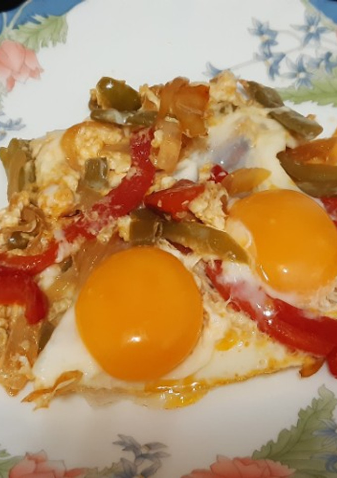 Una foto de Huevos estrellados picantones
