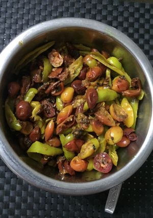 A picture of Karonde ka instant achar.