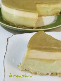 Foto resep No bake Avocado cheesecake #keto friendly