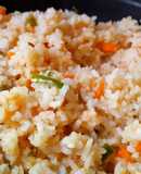 Raw mango mixed Vegetable rice