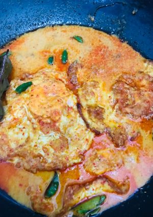 Foto resep Telor ceplok kuah kuning