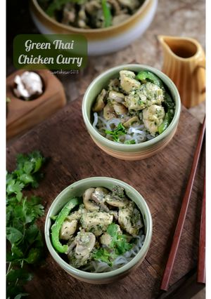 Foto resep Green Thai Chicken Curry #FestivalResepAsia #Thailand #Chicken