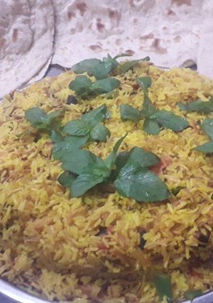 صورة لوصفة رز بالخضار والشعيرية 🤗