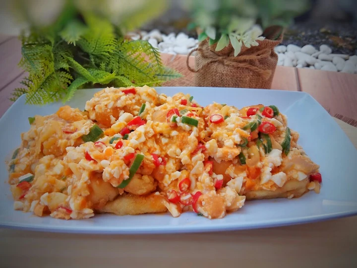 Cara Gampang Membuat Resep Tofu saus telur asin (Tofu salted egg sauce) yang Bisa Manjain Lidah Anti Ribet, Bisa Manjain Lidah