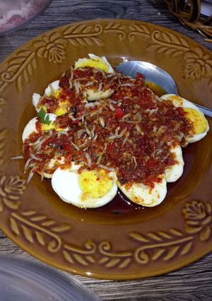 Foto resep Sambel Telor rebus