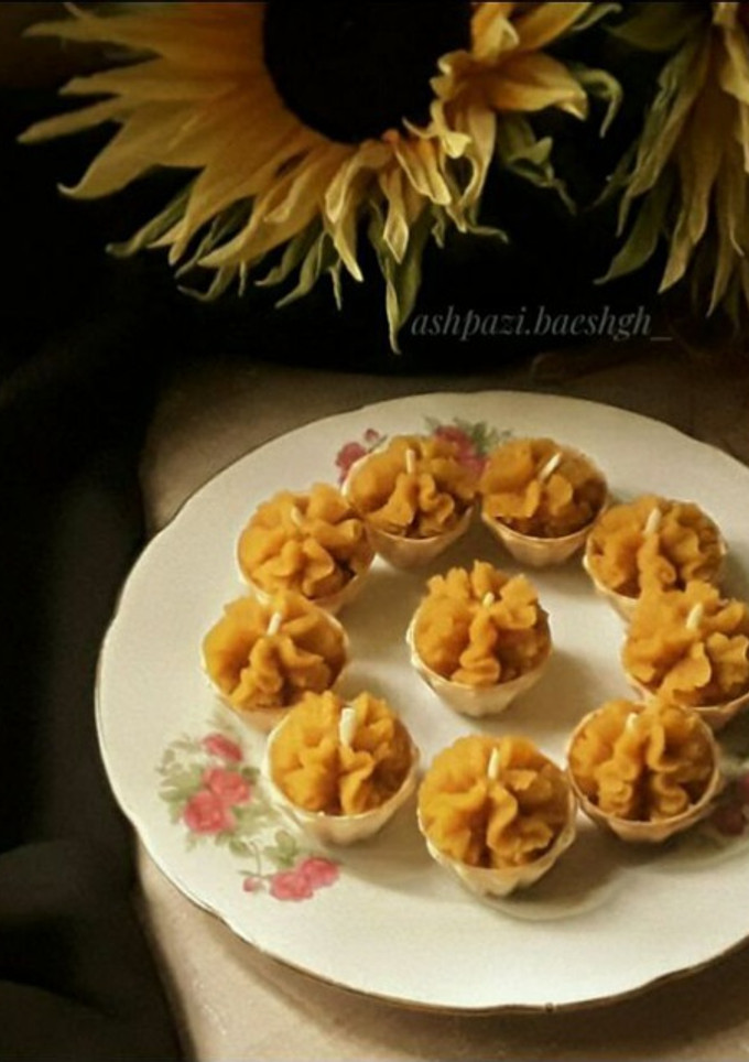 عکسی از دستور حلوا خرمالو