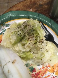 A picture of Creamed cabbage.