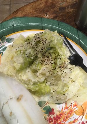 A picture of Creamed cabbage.