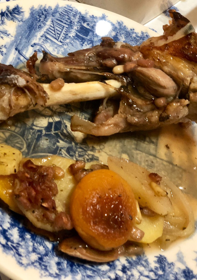 Una foto de Cordero asado al cava