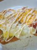 Bacon Egg Cheese Topping Toast