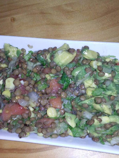 Una foto de Ensalada de lentejas