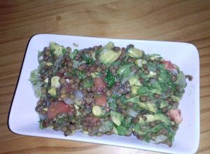 Una foto de Ensalada de lentejas