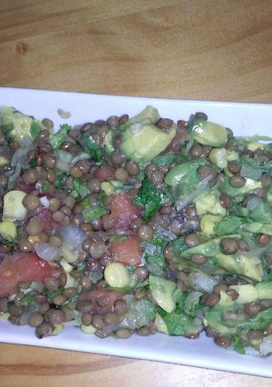 Una foto de Ensalada de lentejas
