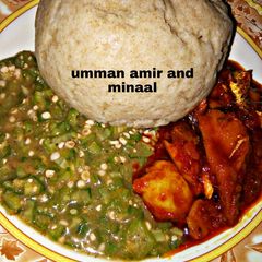 A picture of Tuwon alkama da semo da miyar kubewa.