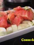 Ensalada de tomate azul