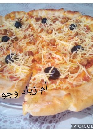 صورة لوصفة بيتزا