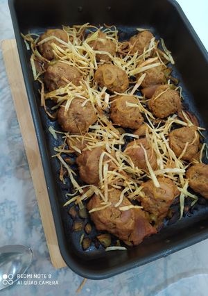 عکسی از دستور کوفته کبابی پز همسر🤭✨