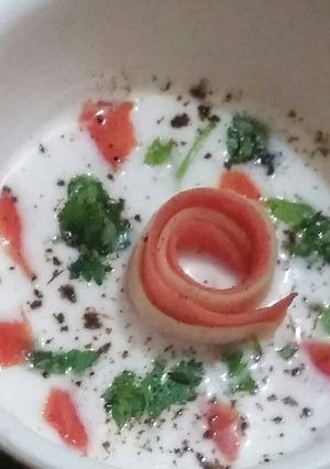 A picture of Mix veg Raita.